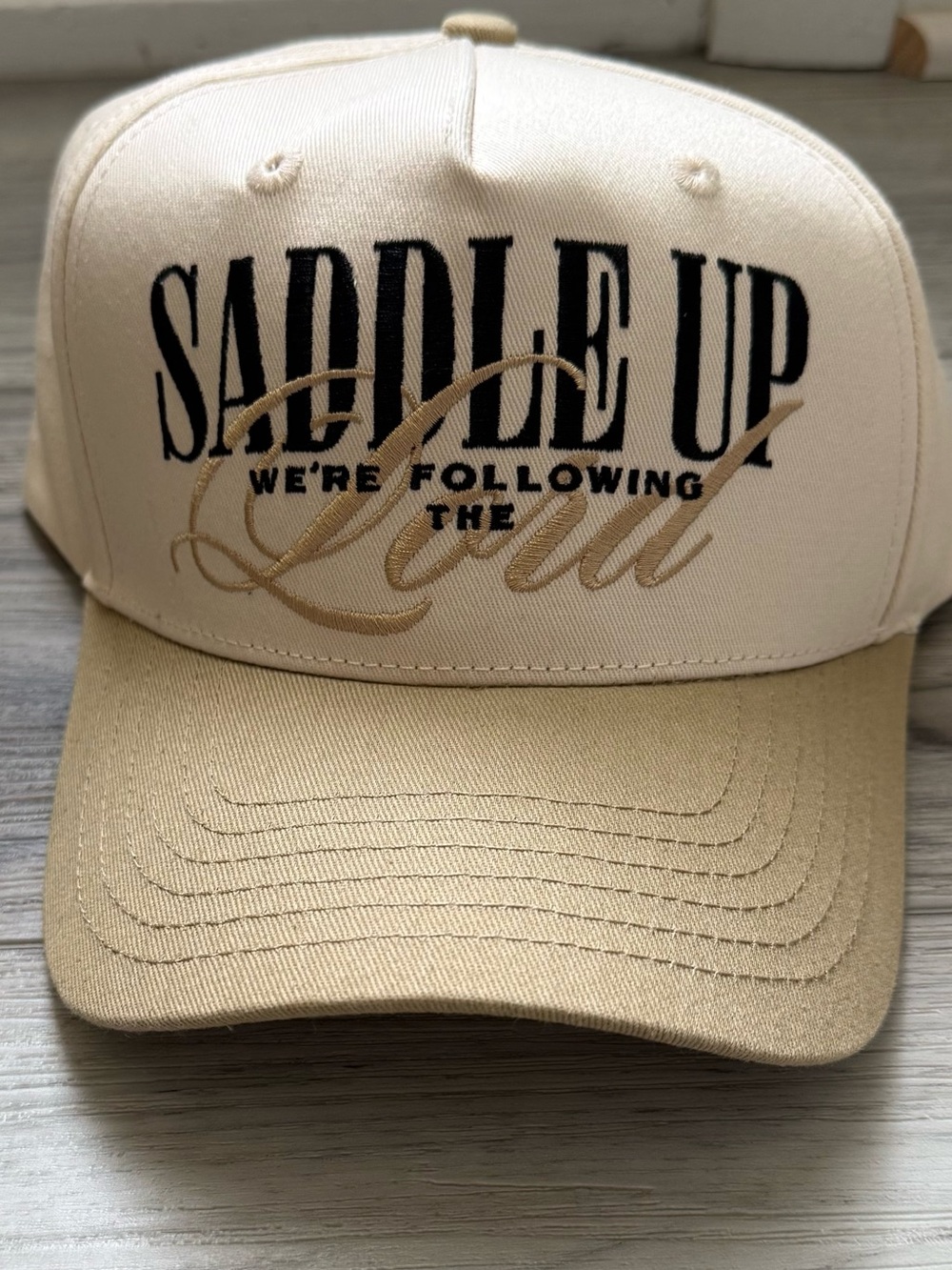 Rodeo In The Sky Brand New Embroidered Snapback Baseball Hat Religious Text